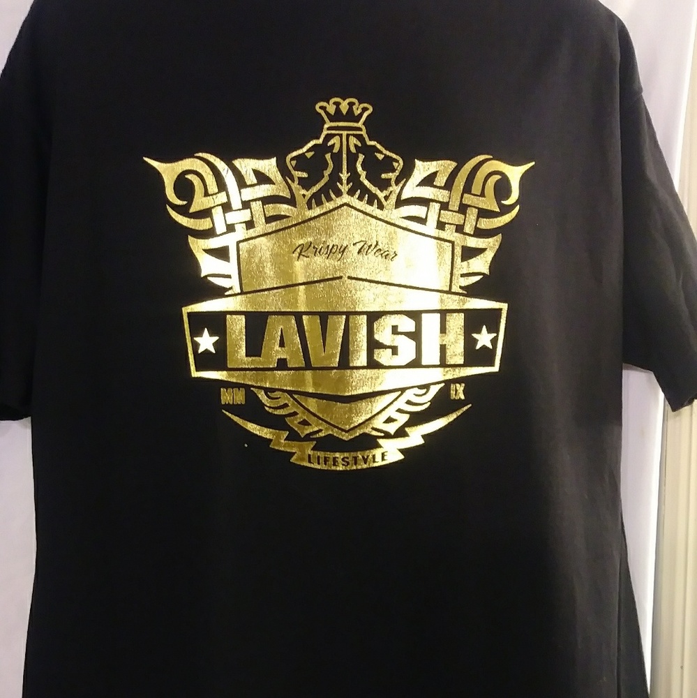 Krispy Wear "LAVISH" blk crewneck